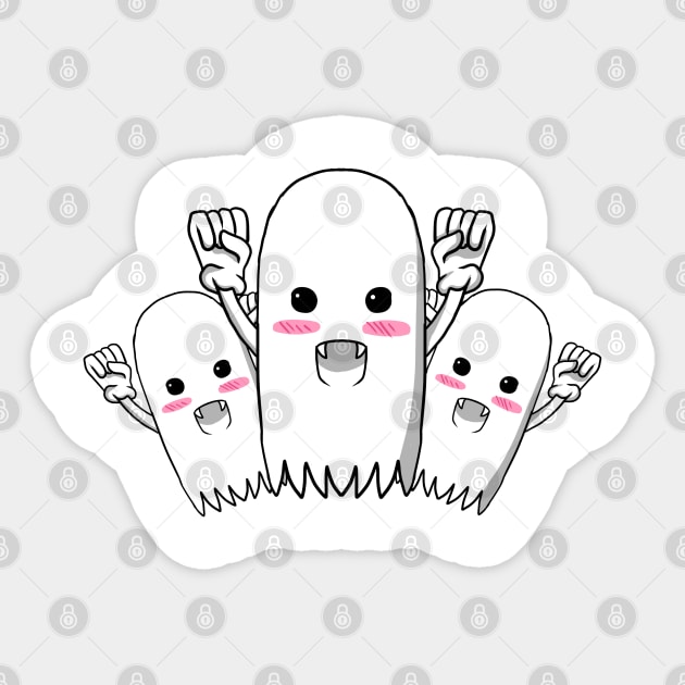 cute ghosts Sticker by Amartwork